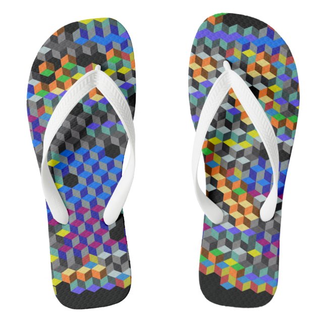 Q-cubes Jandals (Footbed)