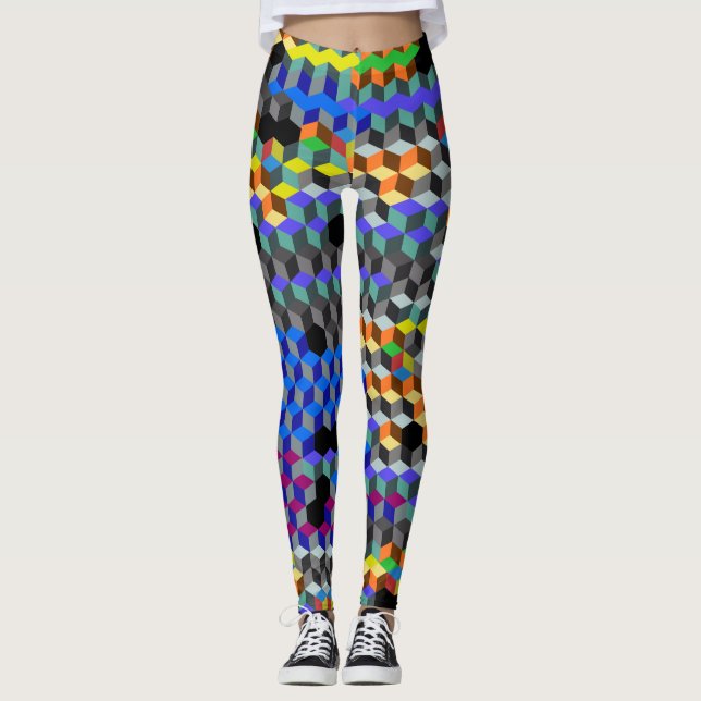 Q Cubes Leggings (Front)