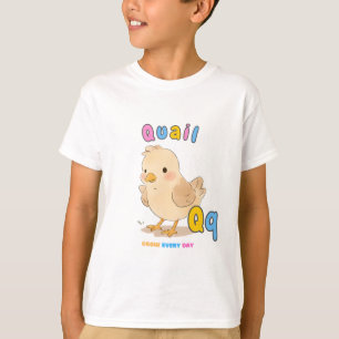 “Q is for Quail” Alphabet Tee – Grow Every Day