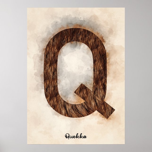 Q is for Quokka Poster (Front)