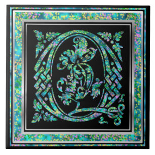 Q Monogram "Masselle Blue" Ceramic Tiles