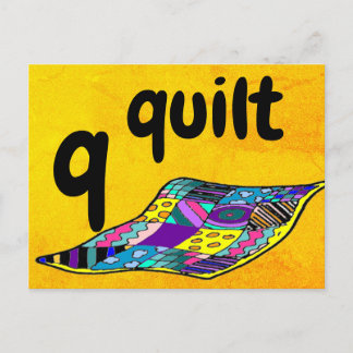 q - quilt flash card