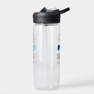 Q R code PayPal venmo scan pay add social media de Water Bottle