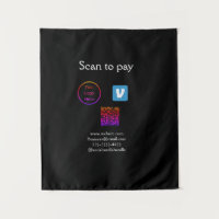 Q R code venmo scan to pay add logo social media