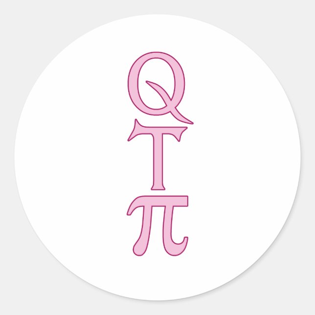 Q T Pi Products Classic Round Sticker (Front)