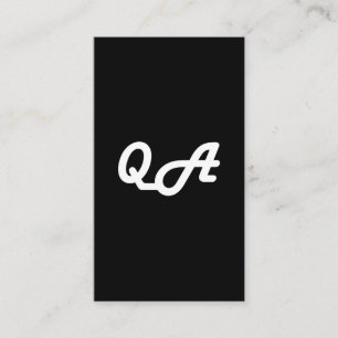 QA business card for qa testing design