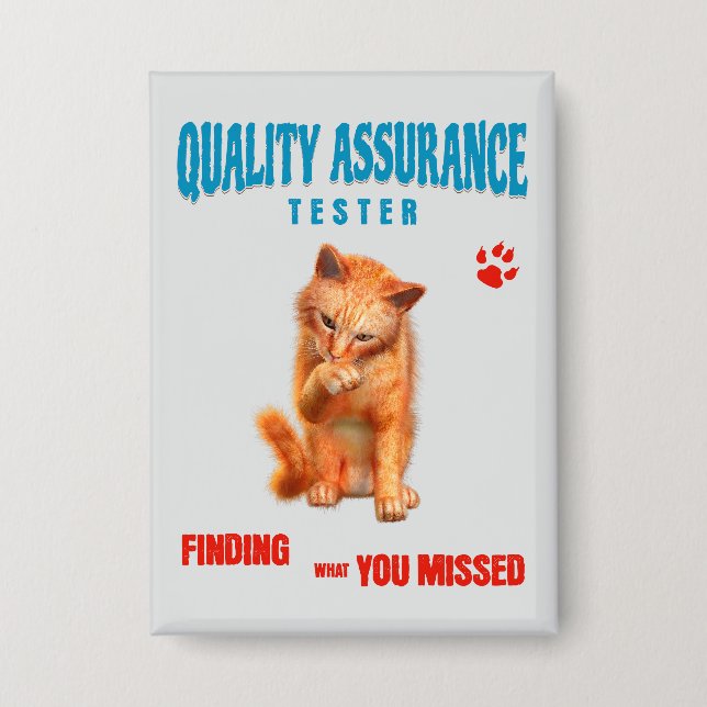 QA Tester Cat Humour (Front)