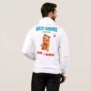 QA Tester Cat Humour Hoodie