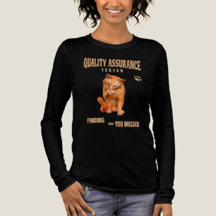 QA Tester Cat Humour Tri-Blend Shirt