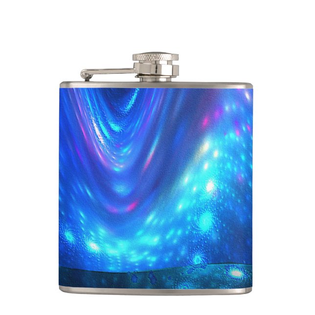 Qaanaaq - Northern Lights Hip Flask (Front)