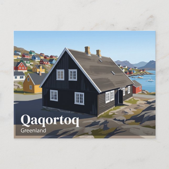 Qaqortoq Museum Greenland Postcard (Front)