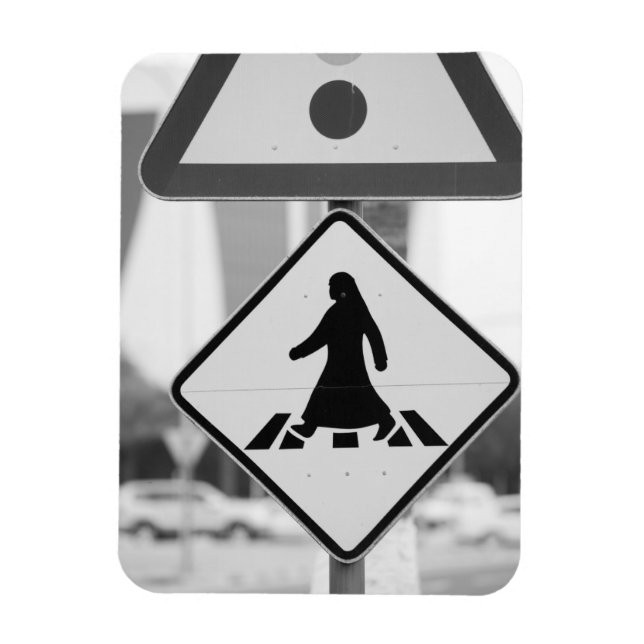 Qatar, Ad Dawhah, Doha. Arabian Pedestrian Magnet (Vertical)
