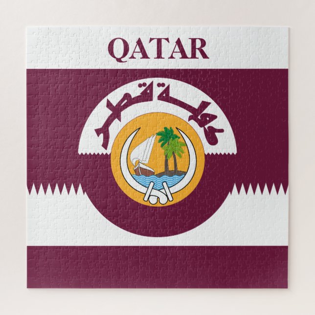 qatar arms jigsaw puzzle (Vertical)
