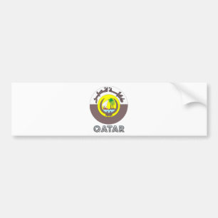 Qatar Coat of Arms Bumper Sticker
