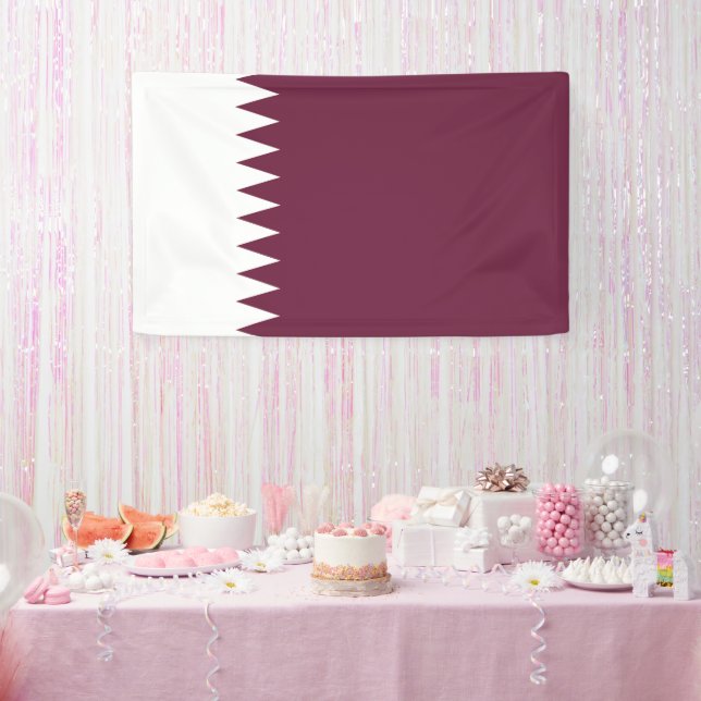Qatar flag banner (Party)