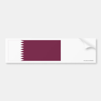 Qatar Flag Bumper Sticker