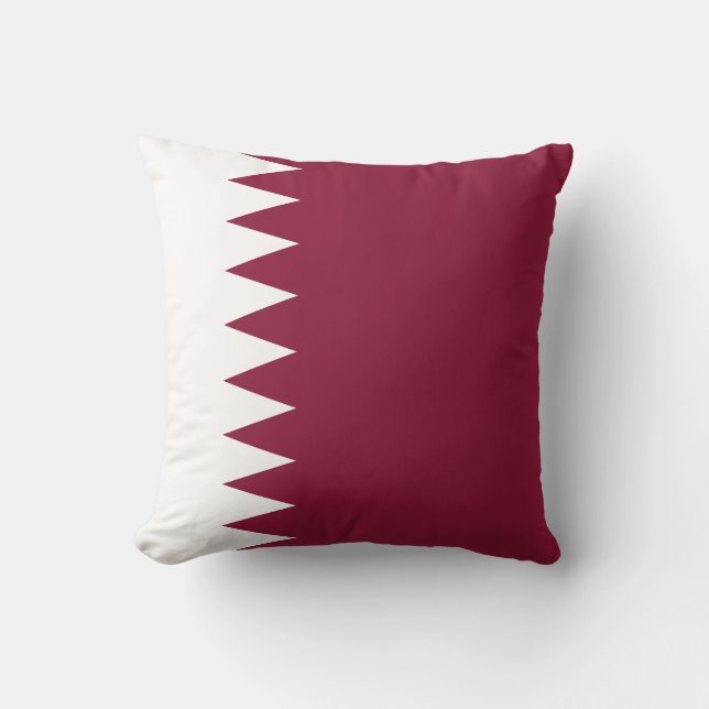 Qatar Flag Cushion (Front)