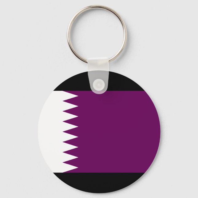 Qatar Flag Key Ring (Front)