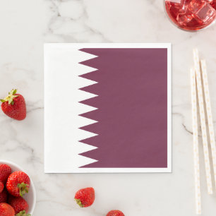 Qatar flag napkin