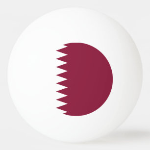 Qatar Flag Ping Pong Ball