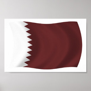 Qatar Flag Poster Print
