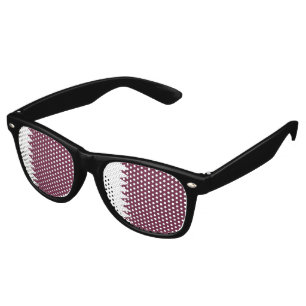 Qatar flag retro sunglasses