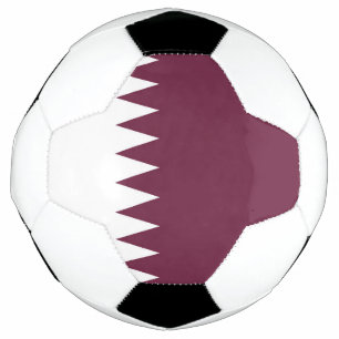 Qatar flag soccer ball