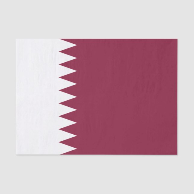 Qatar Flag Tissue Paper (Front)