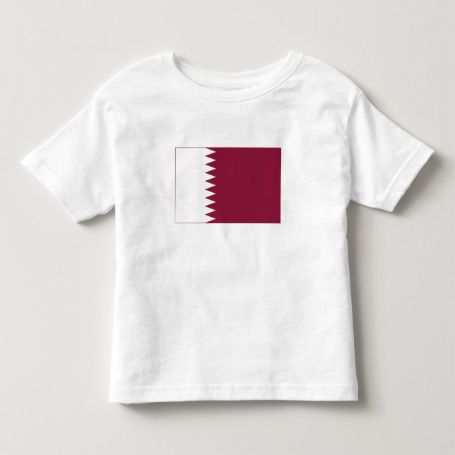 Qatar Flag Toddler T-Shirt (Front)