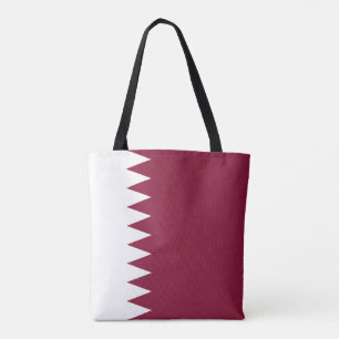 Qatar Flag Tote Bag