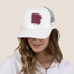 Qatar flag trucker hat
