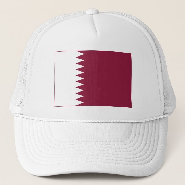 Qatar Flag Trucker Hat (Front)