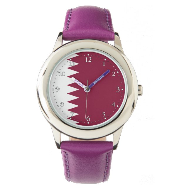 Qatar Flag Watch (Front)