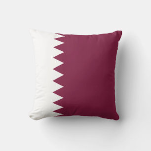 Qatar Flag x Flag Pillow