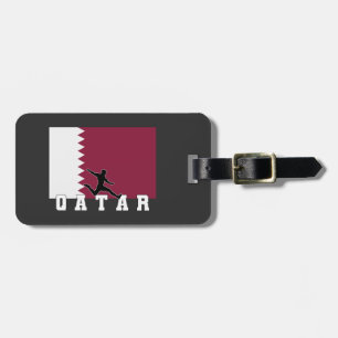 Qatar Football Soccer Qatar National Team Luggage Tag