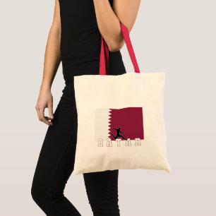 Qatar Football Soccer Qatar National Team Tote Bag