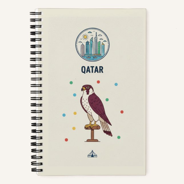 Qatar Heritage & Modernity: Travel Photo Archive Notebook (Front)