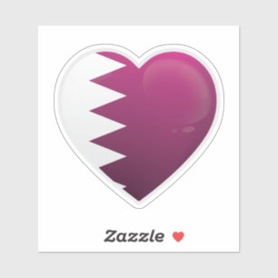 Qatar Love Icon Sticker