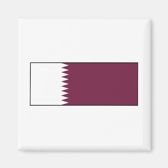 Qatar – Qatari Flag Magnet (Front)