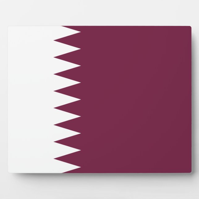 Qatar – Qatari Flag Plaque (Front)