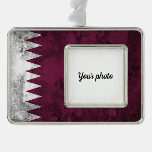 Qatar Silver Plated Framed Ornament