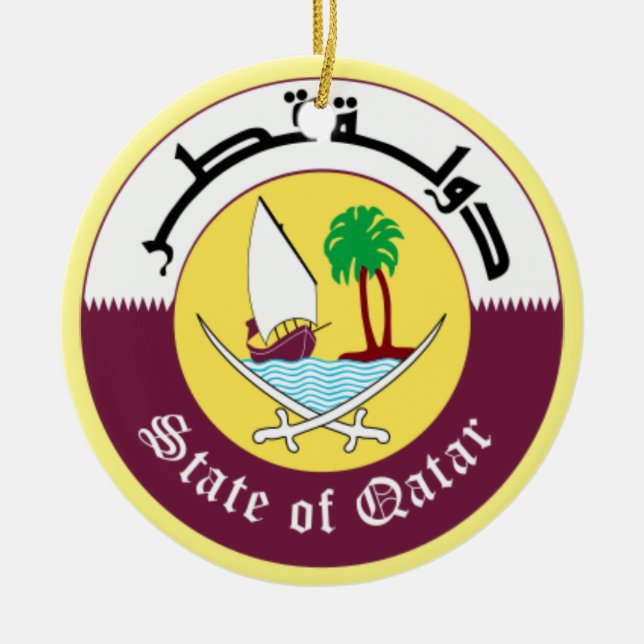 Qatar Trip Ornament (Front)