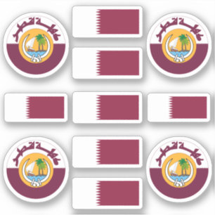 Qatari national symbols /emblem and flag