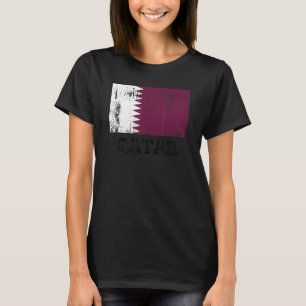 Qatari Qatar Flag Pride Qatari Flag 2 T-Shirt