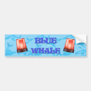 QI Blue Whale Bumper Sticker