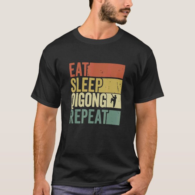 Qi Gong Clothing for Tai Chi Exercises with Chigon T-Shirt (Front)