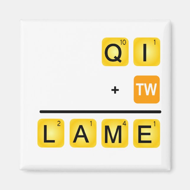 QI is LAME! Magnet (Front)