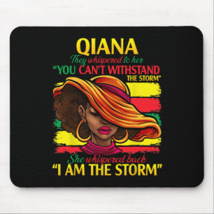 Qiana First Name Family Surname Black History Mont Mouse Pad
