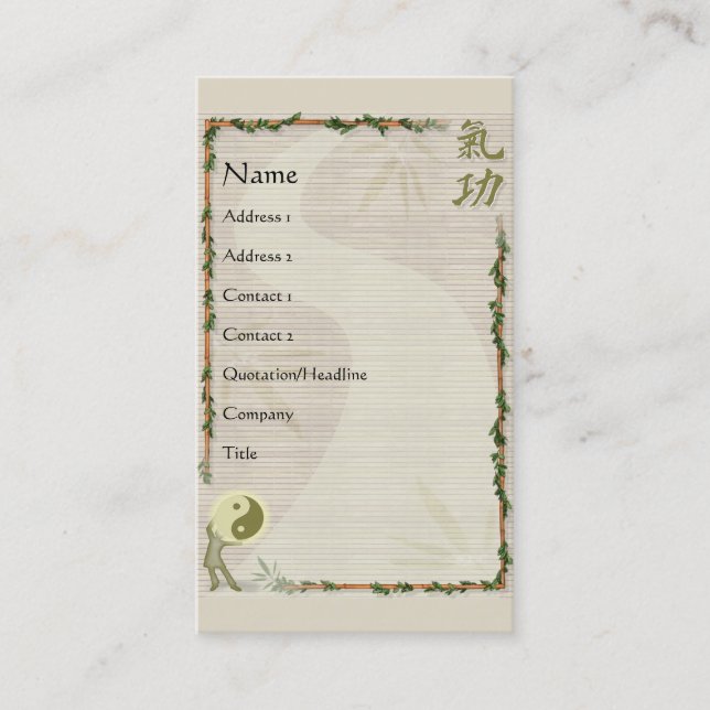 QiGong Business Card (Front)