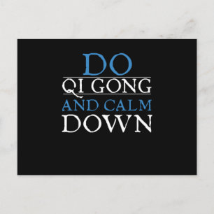 Qigong Meditation Taichi Do Qi Gong And Calm Down Postcard
